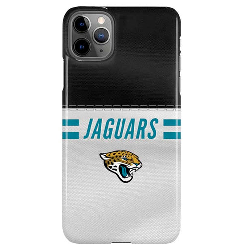 NFL Jacksonville Jaguars White Striped iPhone 11 Pro Max Lite Case