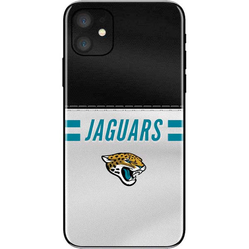 NFL Jacksonville Jaguars White Striped iPhone 11 Skin