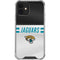 NFL Jacksonville Jaguars White Striped iPhone 12 Mini Clear Case