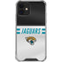 NFL Jacksonville Jaguars White Striped iPhone 12 Mini Clear Case