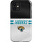NFL Jacksonville Jaguars White Striped iPhone 12 Mini Impact Case