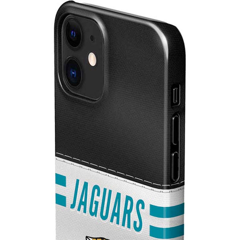 NFL Jacksonville Jaguars White Striped iPhone 12 Mini Lite Case