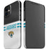 NFL Jacksonville Jaguars White Striped iPhone 12 Mini Lite Case