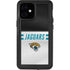 NFL Jacksonville Jaguars White Striped iPhone 12 Mini Waterproof Case