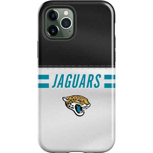 NFL Jacksonville Jaguars White Striped iPhone 12 Pro Impact Case