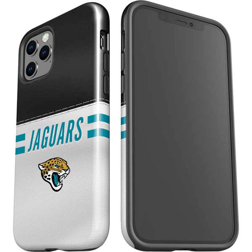 NFL Jacksonville Jaguars White Striped iPhone 12 Pro Impact Case