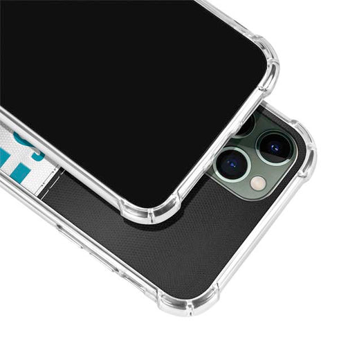 NFL Jacksonville Jaguars White Striped iPhone 12 Pro Max Clear Case