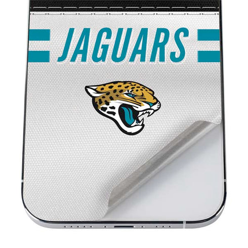 NFL Jacksonville Jaguars White Striped iPhone 12 Pro Max Skin