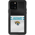 NFL Jacksonville Jaguars White Striped iPhone 12 Pro Waterproof Case