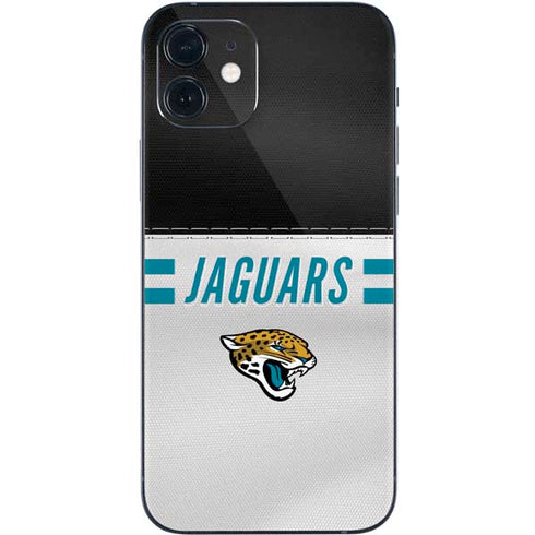 NFL Jacksonville Jaguars White Striped iPhone 12 Skin