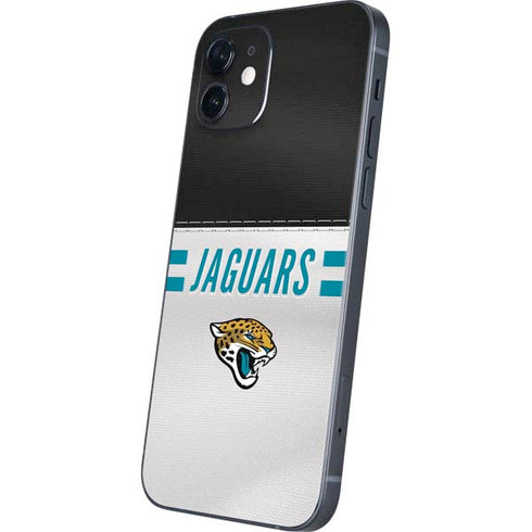 NFL Jacksonville Jaguars White Striped iPhone 12 Skin