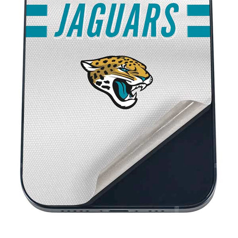 NFL Jacksonville Jaguars White Striped iPhone 12 Skin