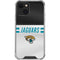 NFL Jacksonville Jaguars White Striped iPhone 13 Clear Case