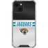NFL Jacksonville Jaguars White Striped iPhone 13 Clear Case