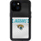 NFL Jacksonville Jaguars White Striped iPhone 13 Mini Waterproof Case