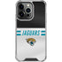 NFL Jacksonville Jaguars White Striped iPhone 13 Pro Clear Case