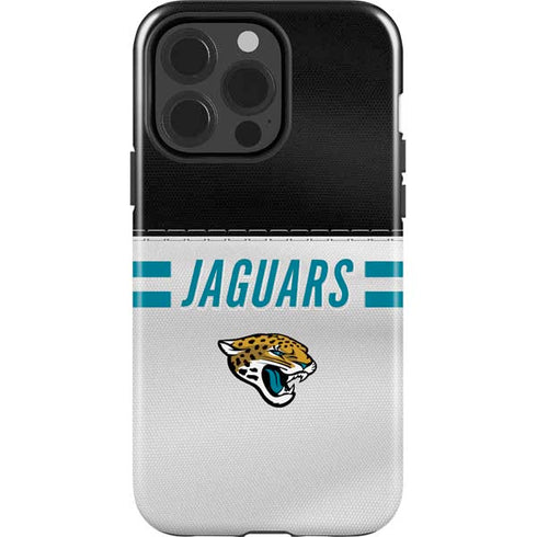 NFL Jacksonville Jaguars White Striped iPhone 13 Pro Impact Case