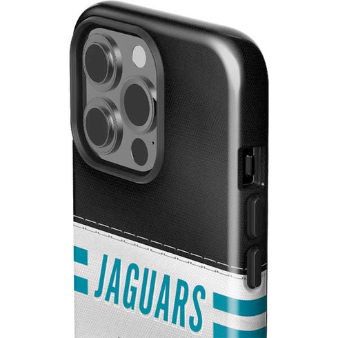 NFL Jacksonville Jaguars White Striped iPhone 13 Pro Impact Case