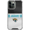 NFL Jacksonville Jaguars White Striped iPhone 13 Pro Max Clear Case