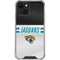 NFL Jacksonville Jaguars White Striped iPhone 14 Clear Case