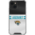 NFL Jacksonville Jaguars White Striped iPhone 14 Clear Case