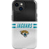 NFL Jacksonville Jaguars White Striped iPhone 14 Plus Impact Case
