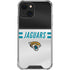 NFL Jacksonville Jaguars White Striped iPhone 15 Plus Clear Case