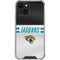 NFL Jacksonville Jaguars White Striped iPhone 14 Plus Clear Case
