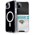NFL Jacksonville Jaguars White Striped iPhone 15 Plus MagSafe Case