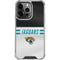 NFL Jacksonville Jaguars White Striped iPhone 14 Pro Clear Case