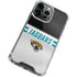 NFL Jacksonville Jaguars White Striped iPhone 14 Pro Clear Case