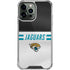 NFL Jacksonville Jaguars White Striped iPhone 14 Pro Max Clear Case