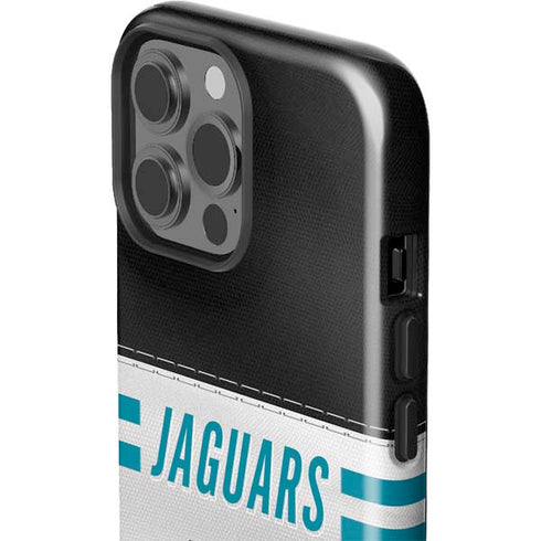 NFL Jacksonville Jaguars White Striped iPhone 15 Pro Max Impact Case