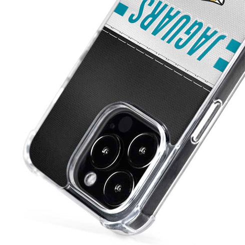 NFL Jacksonville Jaguars White Striped iPhone 15 Pro Max MagSafe Case