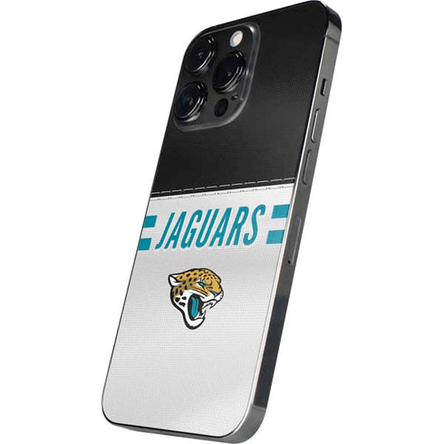 NFL Jacksonville Jaguars White Striped iPhone 14 Pro Max Skin