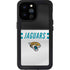 NFL Jacksonville Jaguars White Striped iPhone 14 Pro Max Waterproof Case