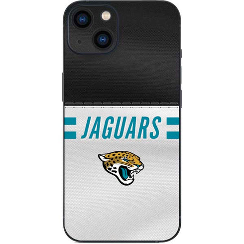 NFL Jacksonville Jaguars White Striped iPhone 14 Skin