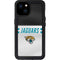 NFL Jacksonville Jaguars White Striped iPhone 15 Plus Waterproof Case