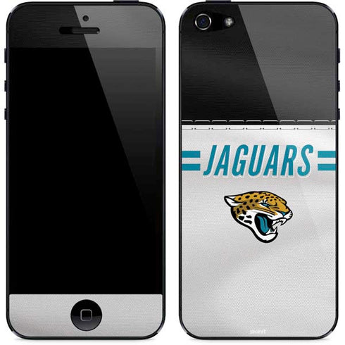 NFL Jacksonville Jaguars White Striped iPhone 5/5s/5SE Skin