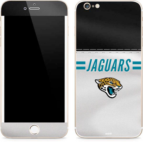 NFL Jacksonville Jaguars White Striped iPhone 6/6s Plus Skin