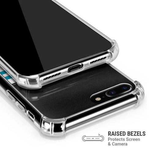 NFL Jacksonville Jaguars White Striped iPhone 7/8 Plus Clear Case