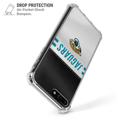 NFL Jacksonville Jaguars White Striped iPhone 7/8 Plus Clear Case
