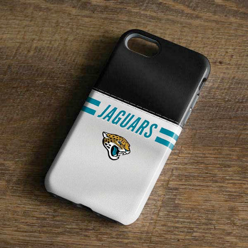 NFL Jacksonville Jaguars White Striped iPhone 8 Pro Case