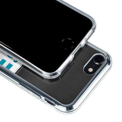 NFL Jacksonville Jaguars White Striped iPhone SE (2nd & 3rd Gen) Clear Case