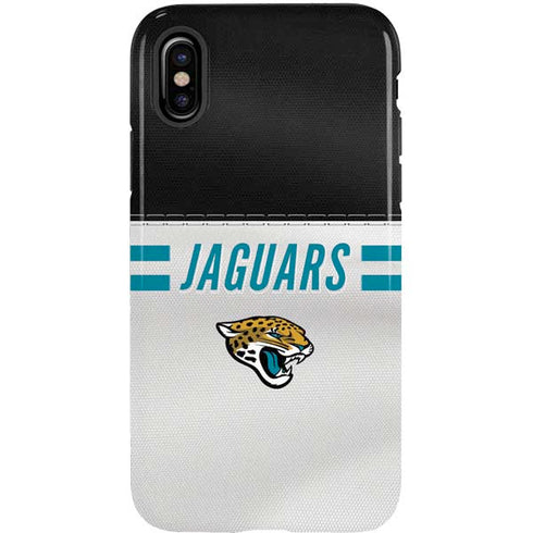 NFL Jacksonville Jaguars White Striped iPhone X Pro Case