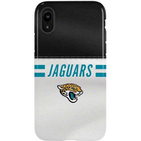 NFL Jacksonville Jaguars White Striped iPhone XR Pro Case