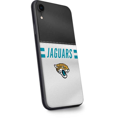 NFL Jacksonville Jaguars White Striped iPhone XR Skin