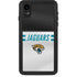 NFL Jacksonville Jaguars White Striped iPhone XR Waterproof Case