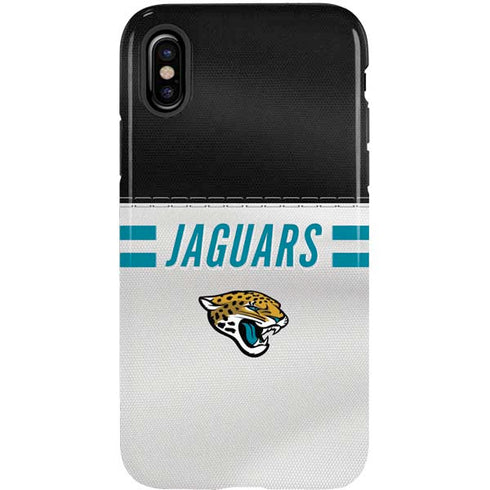 NFL Jacksonville Jaguars White Striped iPhone XS Pro Case