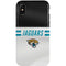 NFL Jacksonville Jaguars White Striped iPhone XS Pro Case